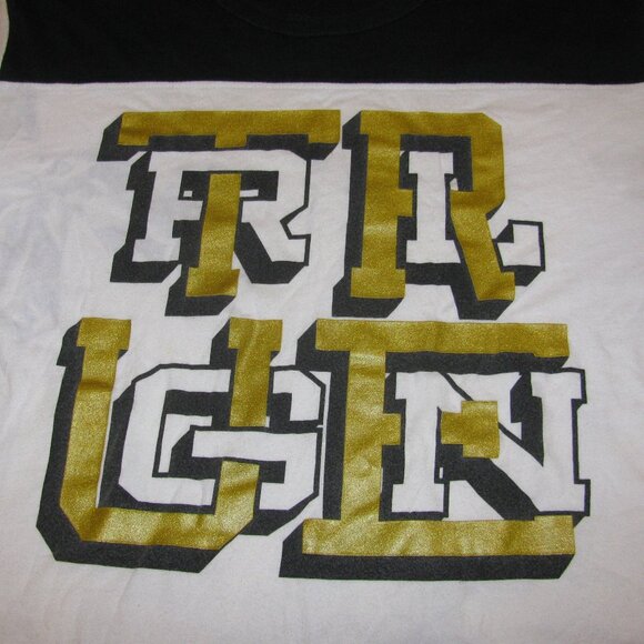 True Religion Mens XL Graphic Tee Crewneck SS T-Shirt Buddha Distressed Beat up - Picture 1 of 8